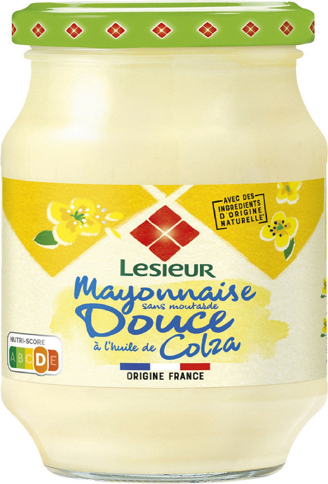 Mayonnaise douce sans moutarde Lessieur 