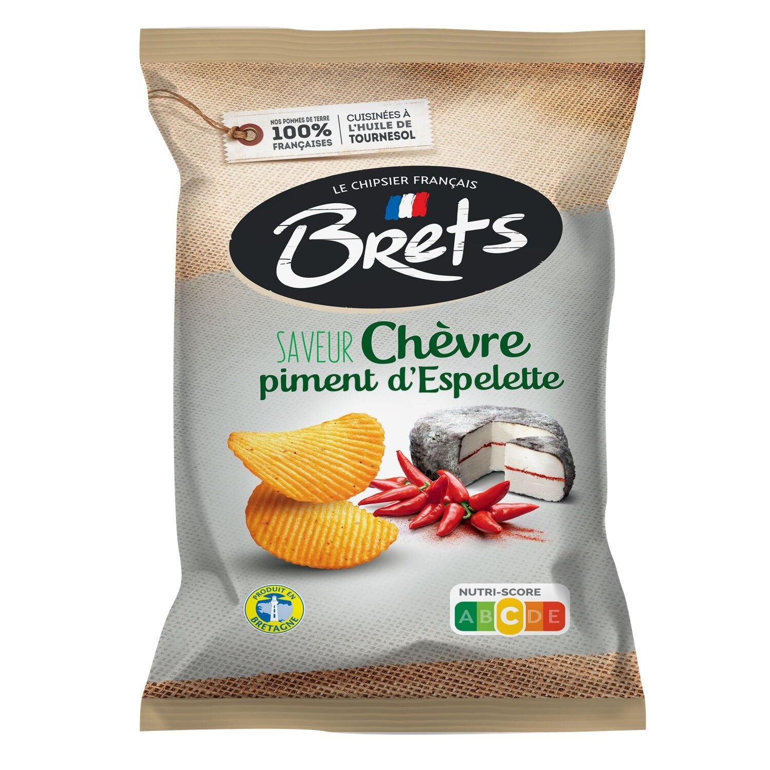 Chips Brets goat cheese and Espelette pepper flavour