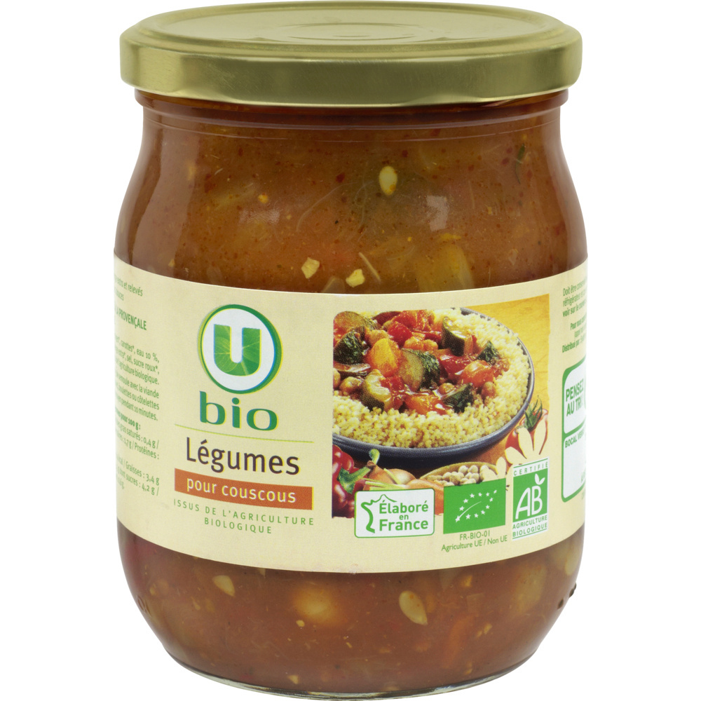 Organic vegetables for couscous U