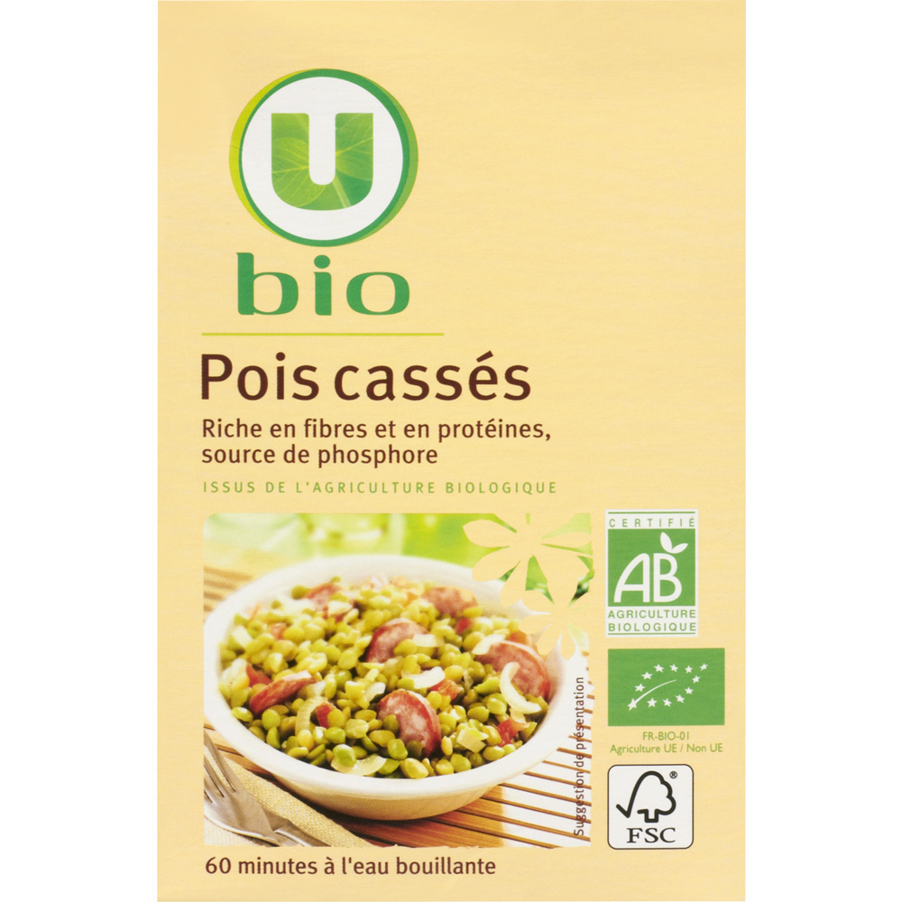 Organic split peas U