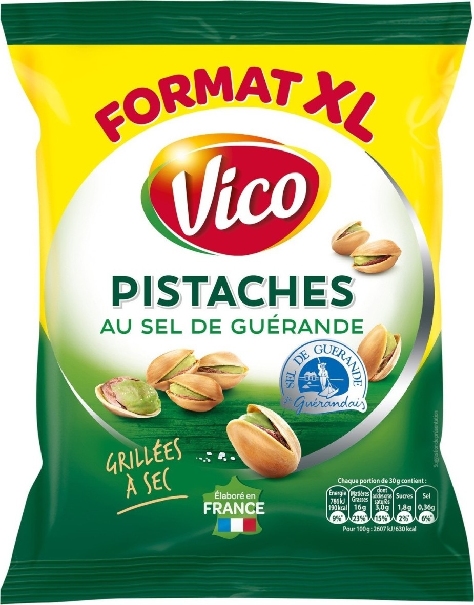 Vico pistachios with guérande salt