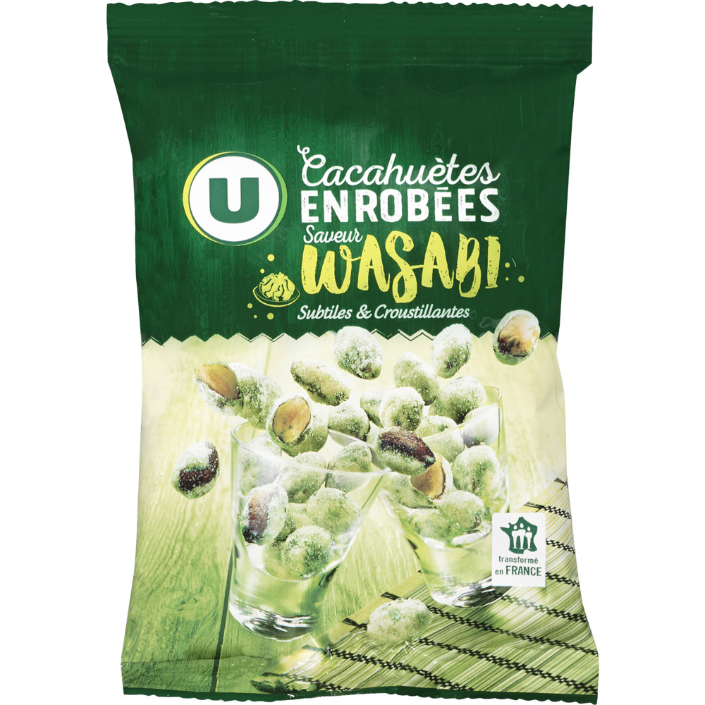 Wasabi U coated peanuts