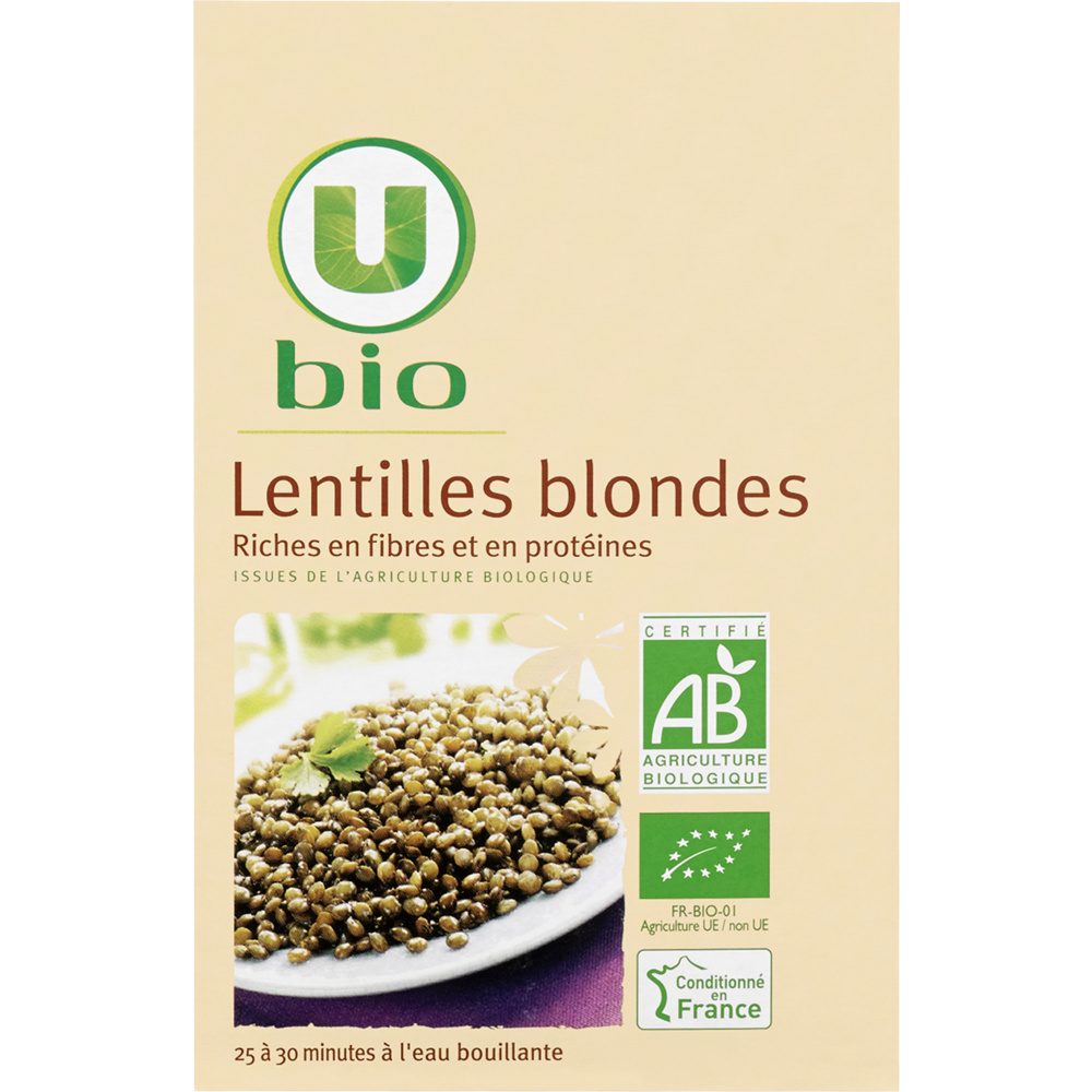 Organic blond lentils U