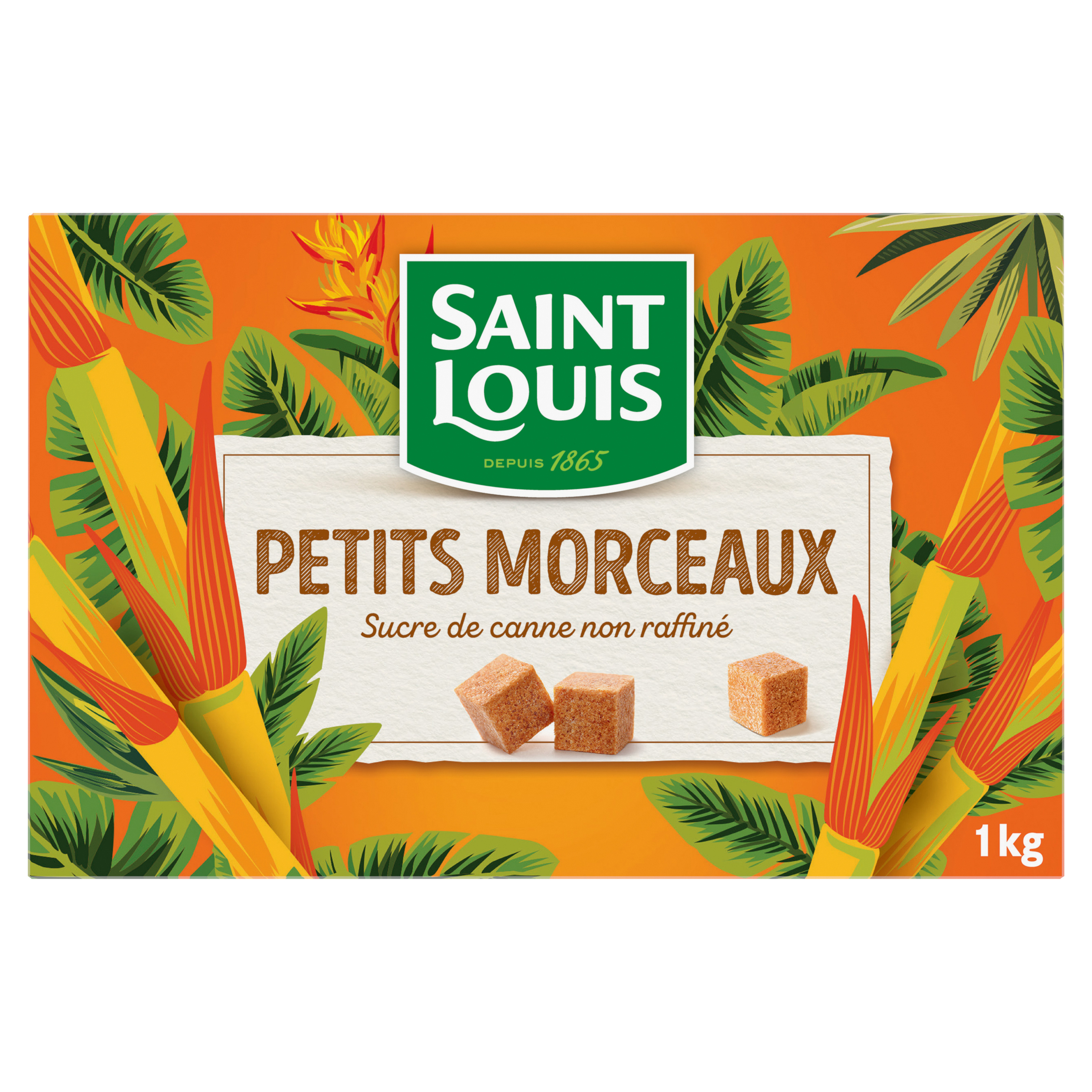 Saint Louis small pieces of unrefined cane sugar 