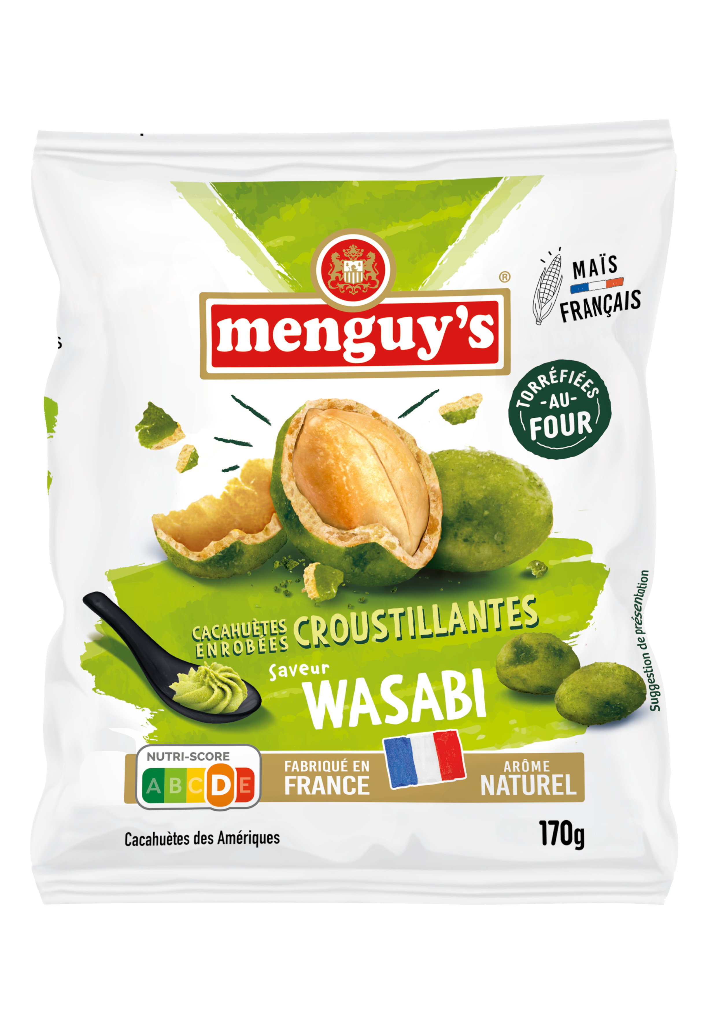 Menguy's crunchy wasabi peanuts 