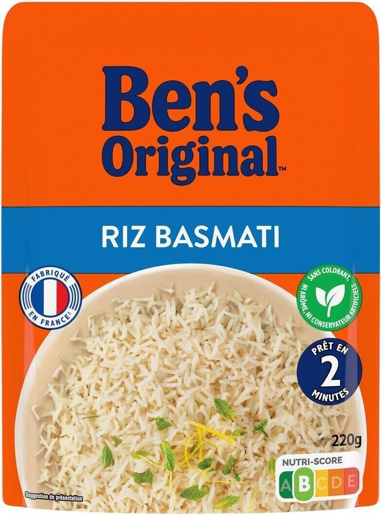 Riz basmati micro-ondable Ben's 