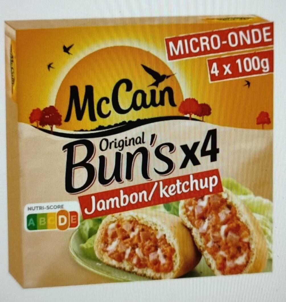 Original Bun's Jambon Ketchup McCain 