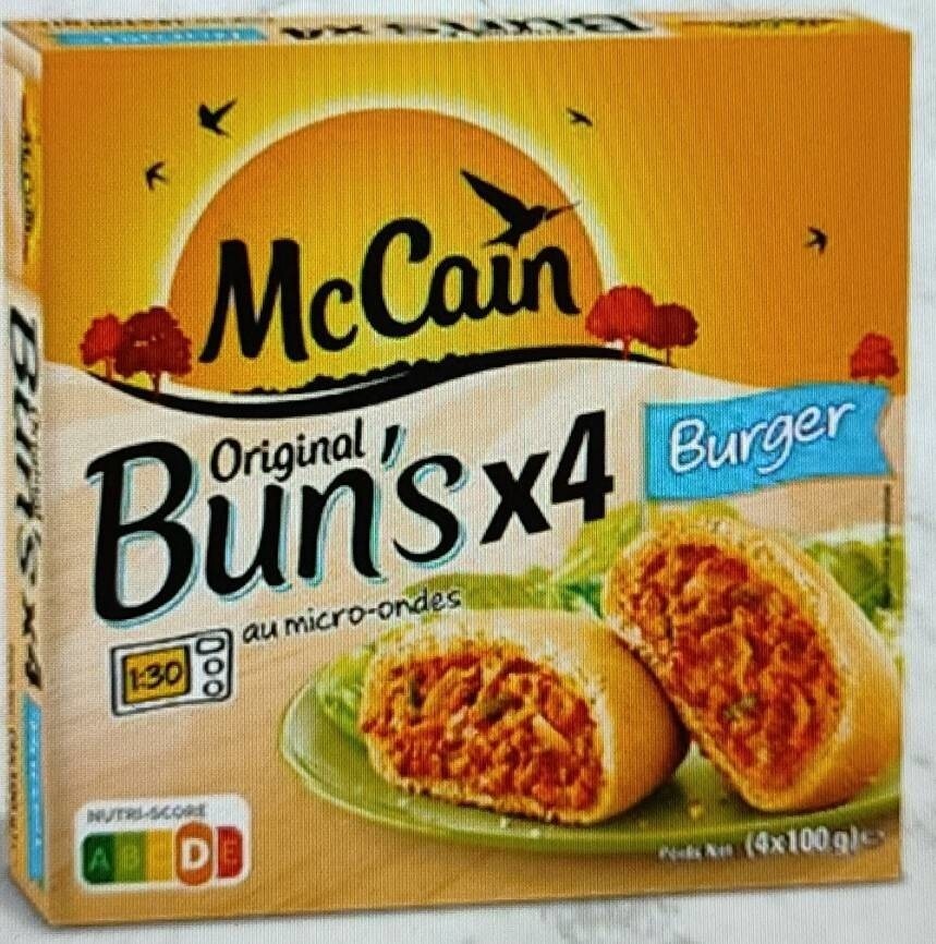 Original Bun's Burger Mc Cain