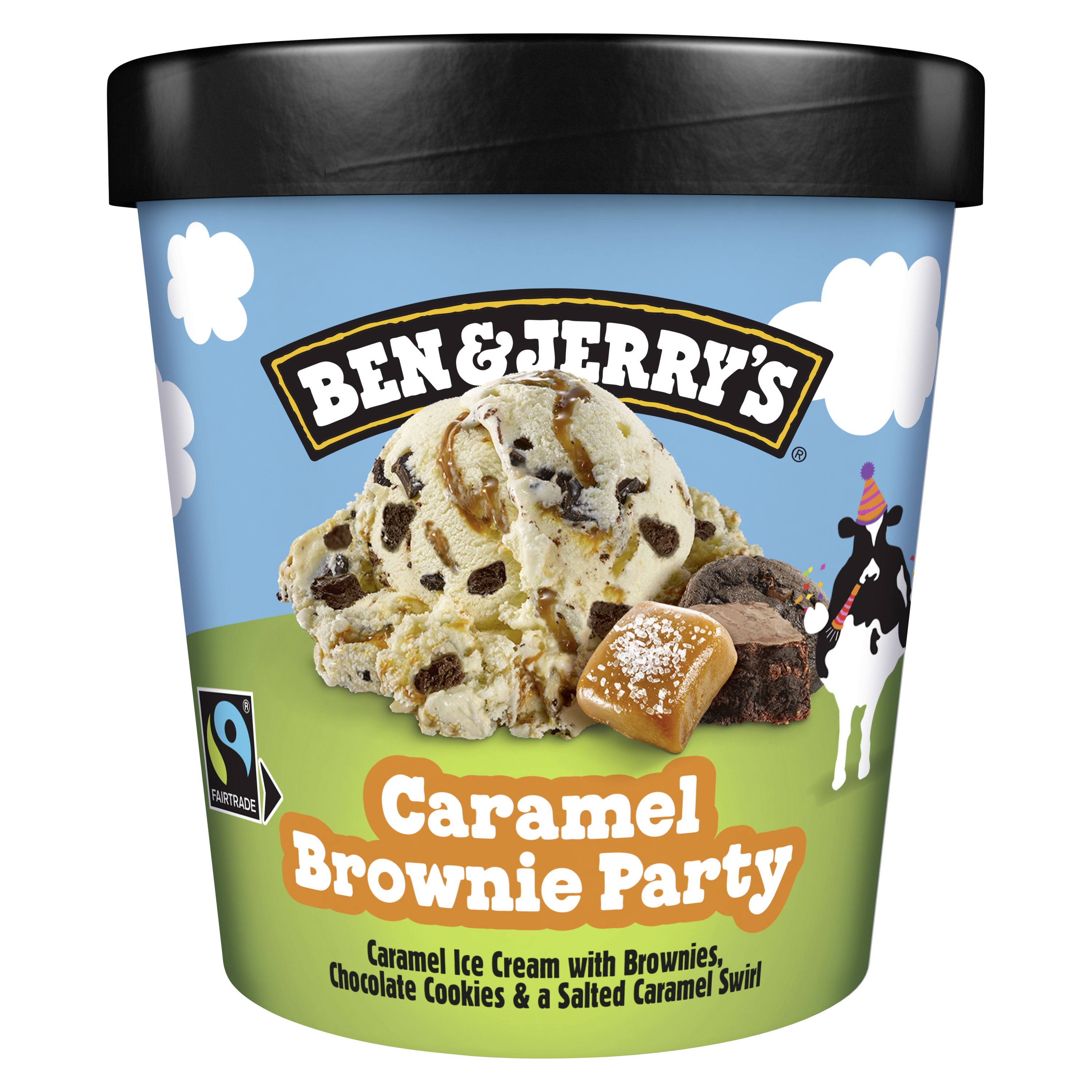 Ben & Jerry's Glace en Pot Caramel Brownie Party