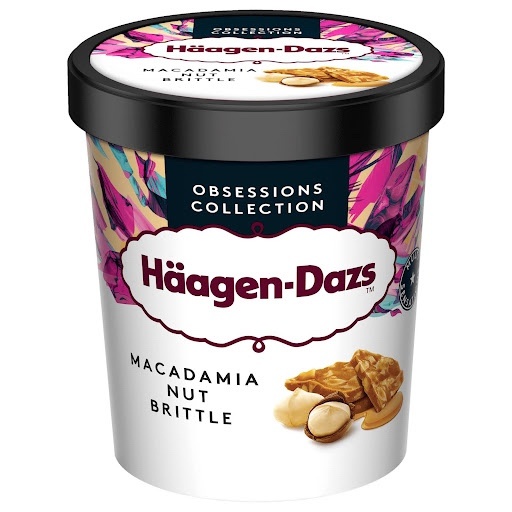 Glaces en pot noix de macadamia nut Häagen-Dazs