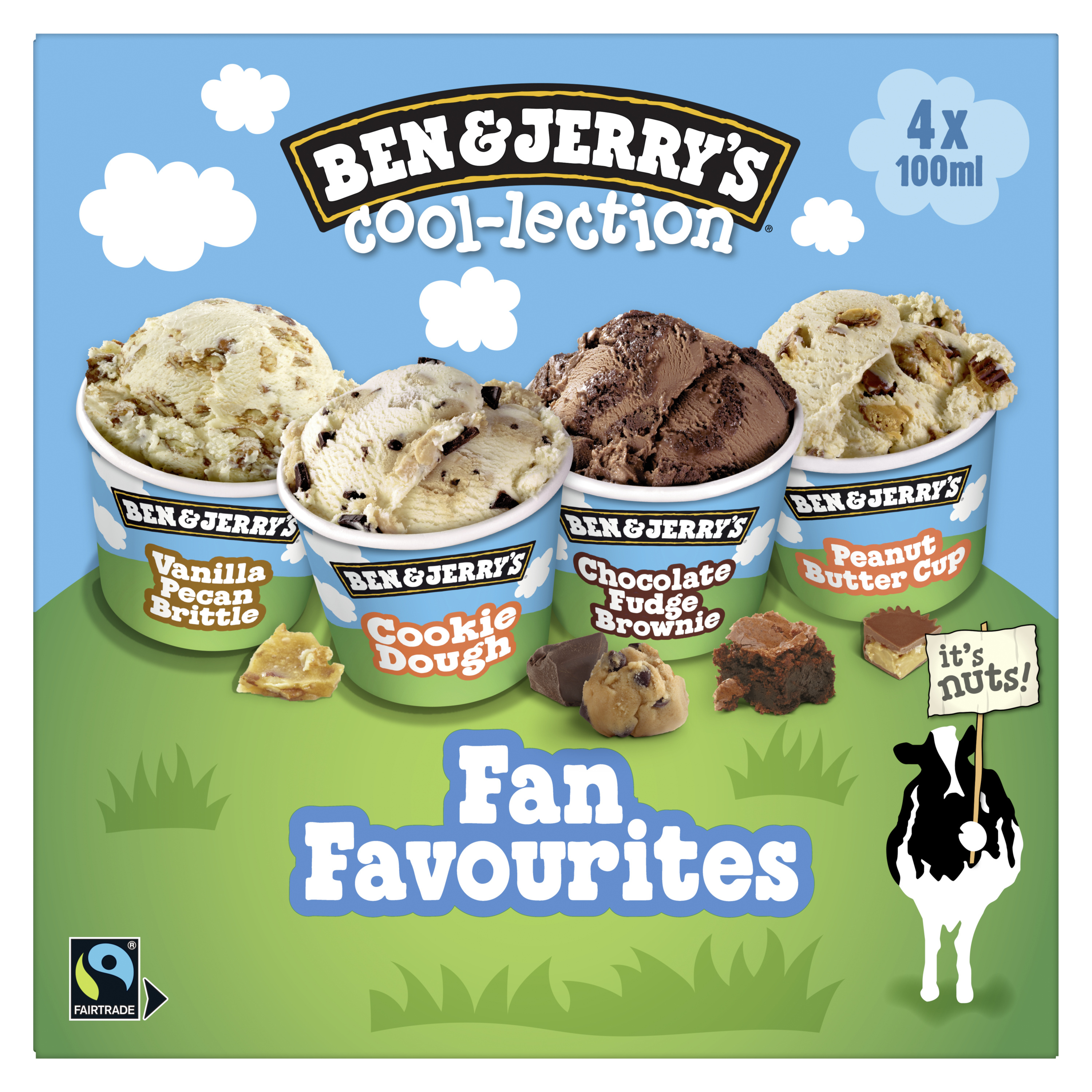 Ben & Jerry's Glaces Minis Pots sélection favorites 