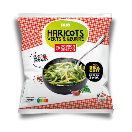 Duo de haricots verts et beurre Paysan Breton 