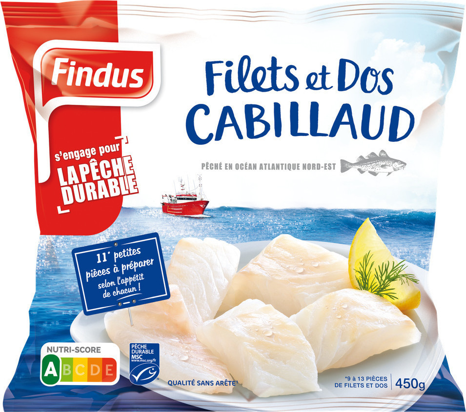 Filet et Dos de Cabillaud Findus 