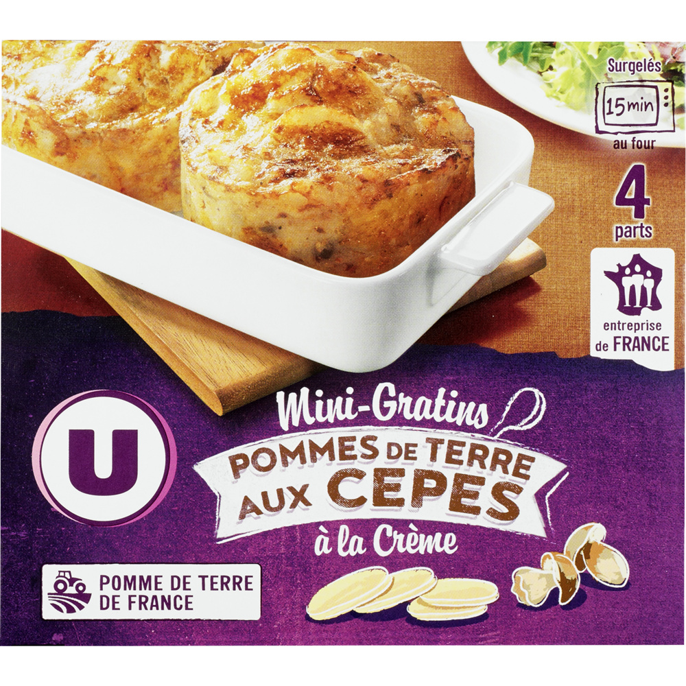 Mini Gratin de Pommes de Terre aux Cèpes U 