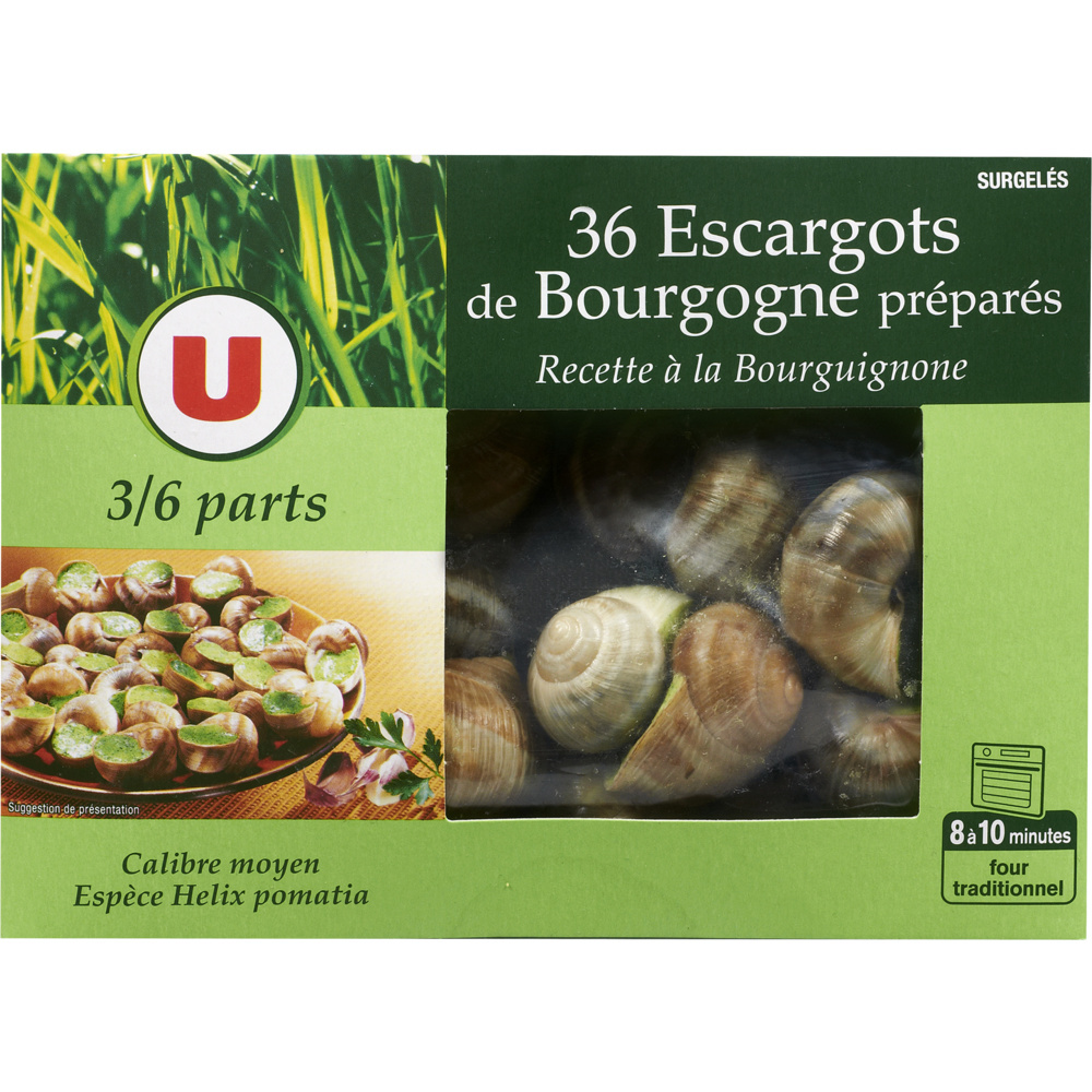 Escargots de Bourgogne préparés x36 U 