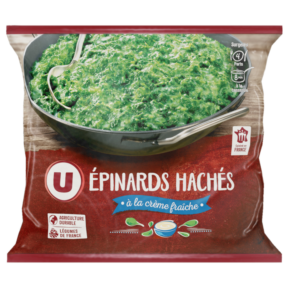Epinards hâchés à la crème fraîche U 