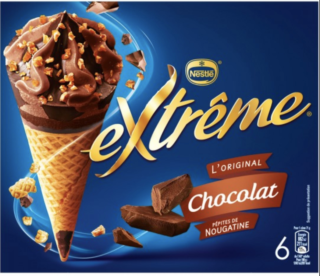 Cones glacés chocolat Nestlé