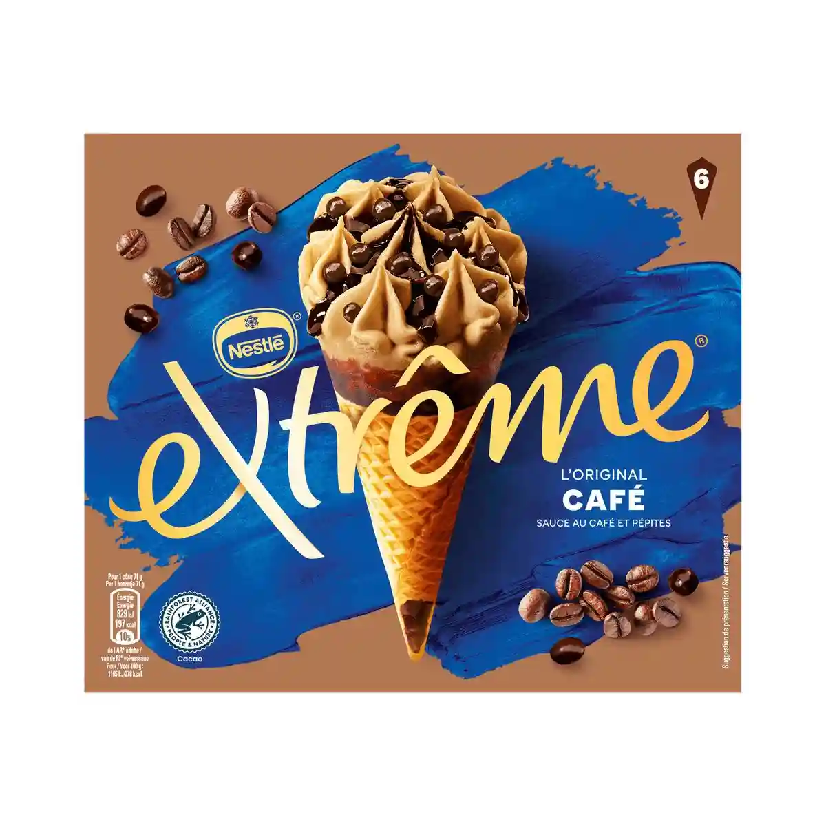 Cônes glacés au café et pépites de café Nestlé