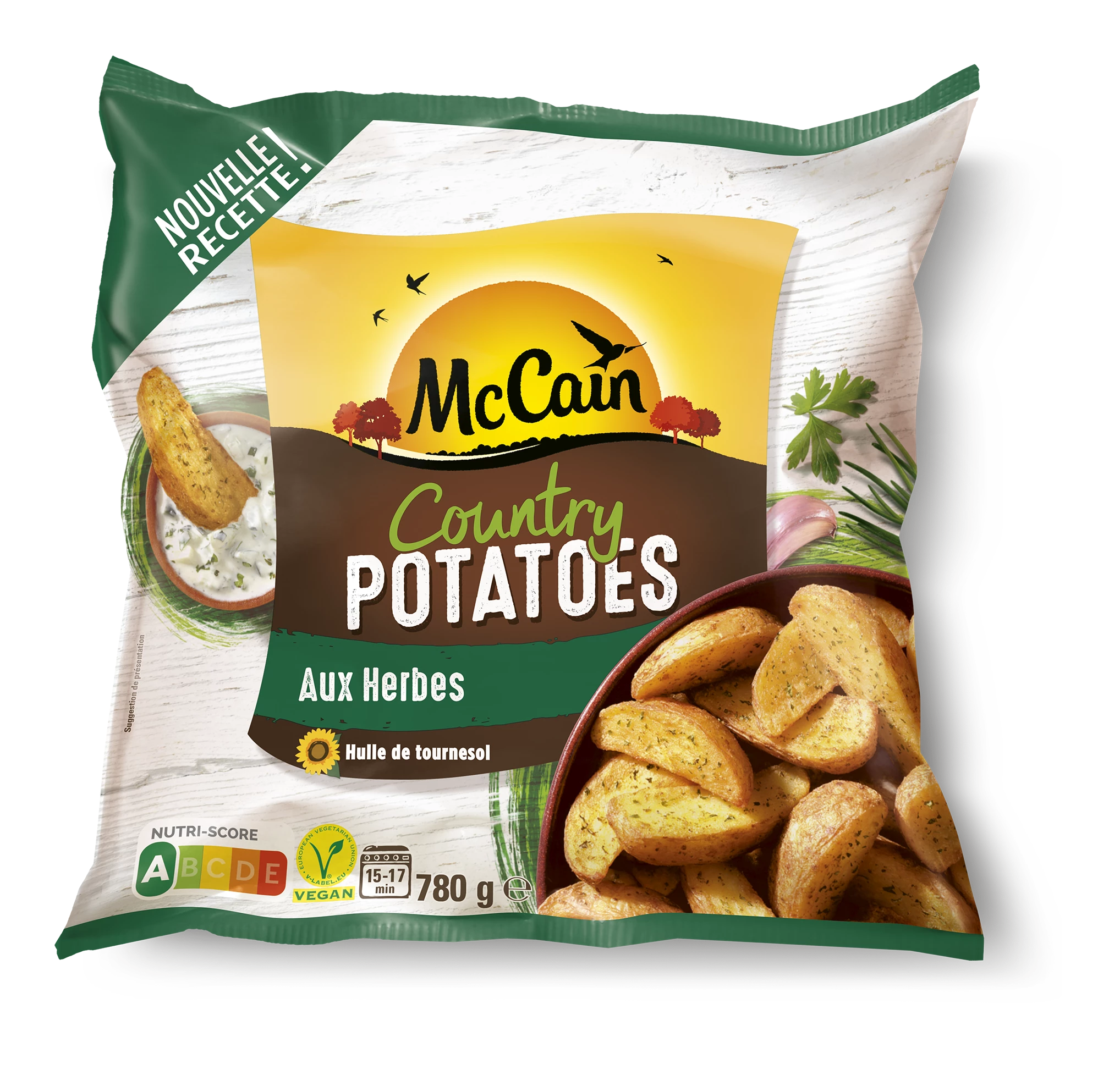 Country Potatoes aux herbes Mc Cain 