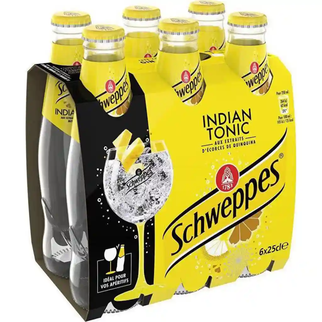 Indian tonic Schweppes 6*25cl