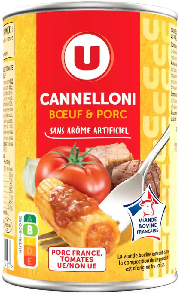 Beef and pork cannelloni U