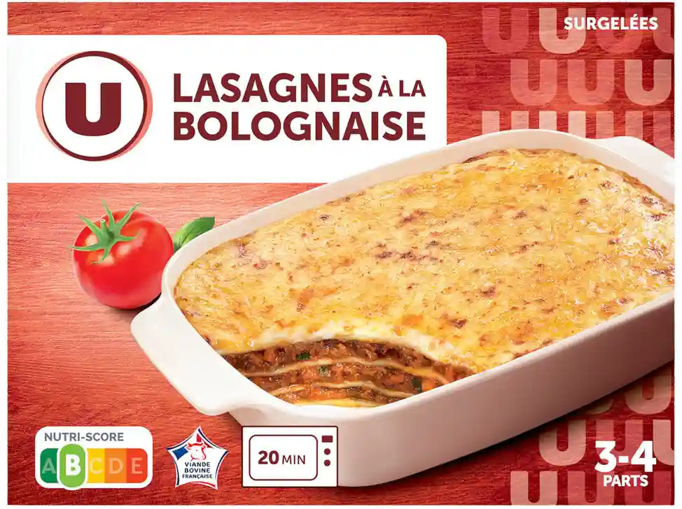 Lasagnes à la bolognaise U