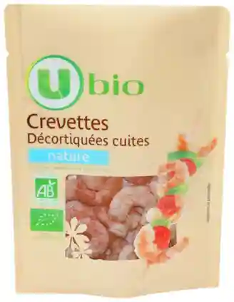 Crevettes cuites et décortiquées U bio