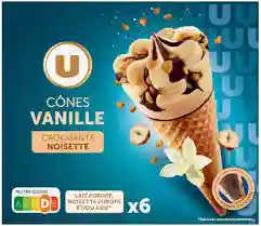 Cônes glacés à la vanille U