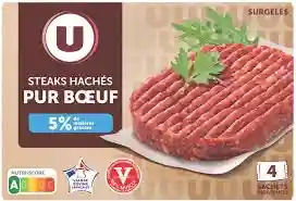 Steaks hachés pur boeuf 5% U