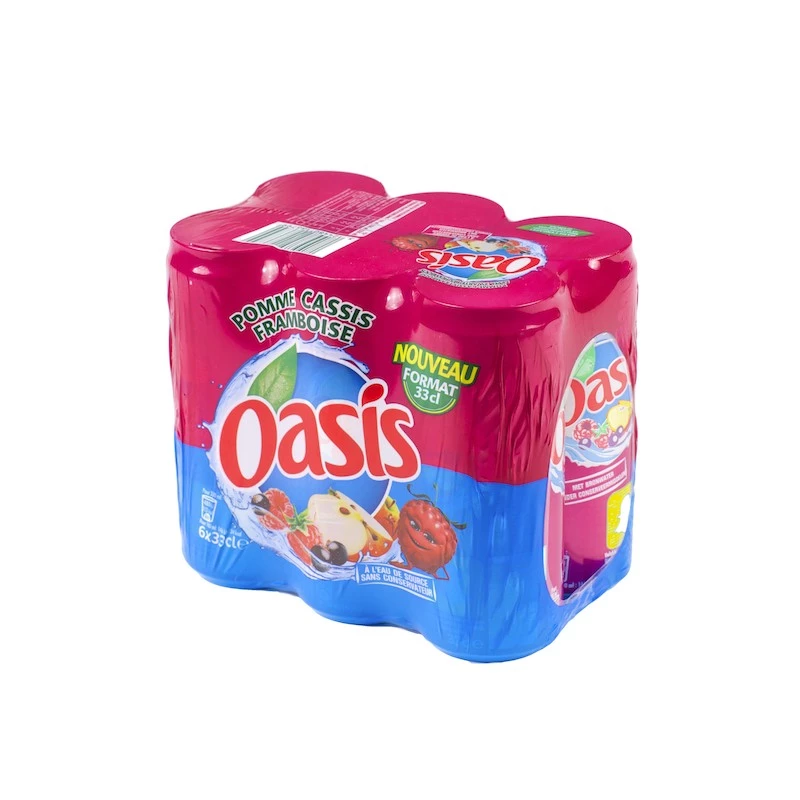 Oasis Apple-Cassis-Raspberry in 6*33cl cans