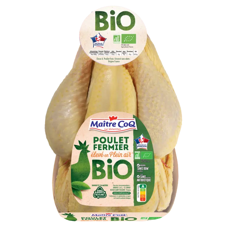 Poulet fermier bio Maitre Coq 